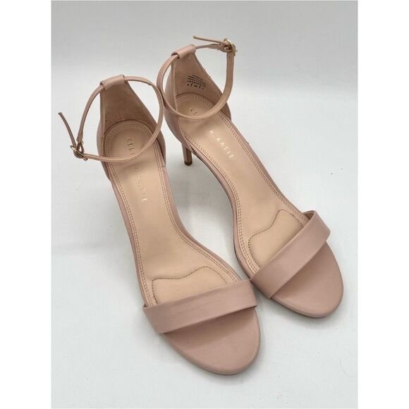 Shoes - Kelly & Katie Nude Blush Pink Ankle-Strap Heeled Sandals